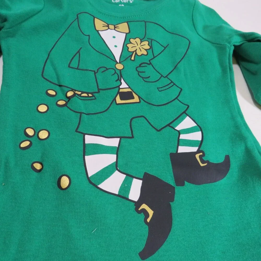 Baby leprechaun bodysuit (costume) Long Sleeve St. Patrick's Day